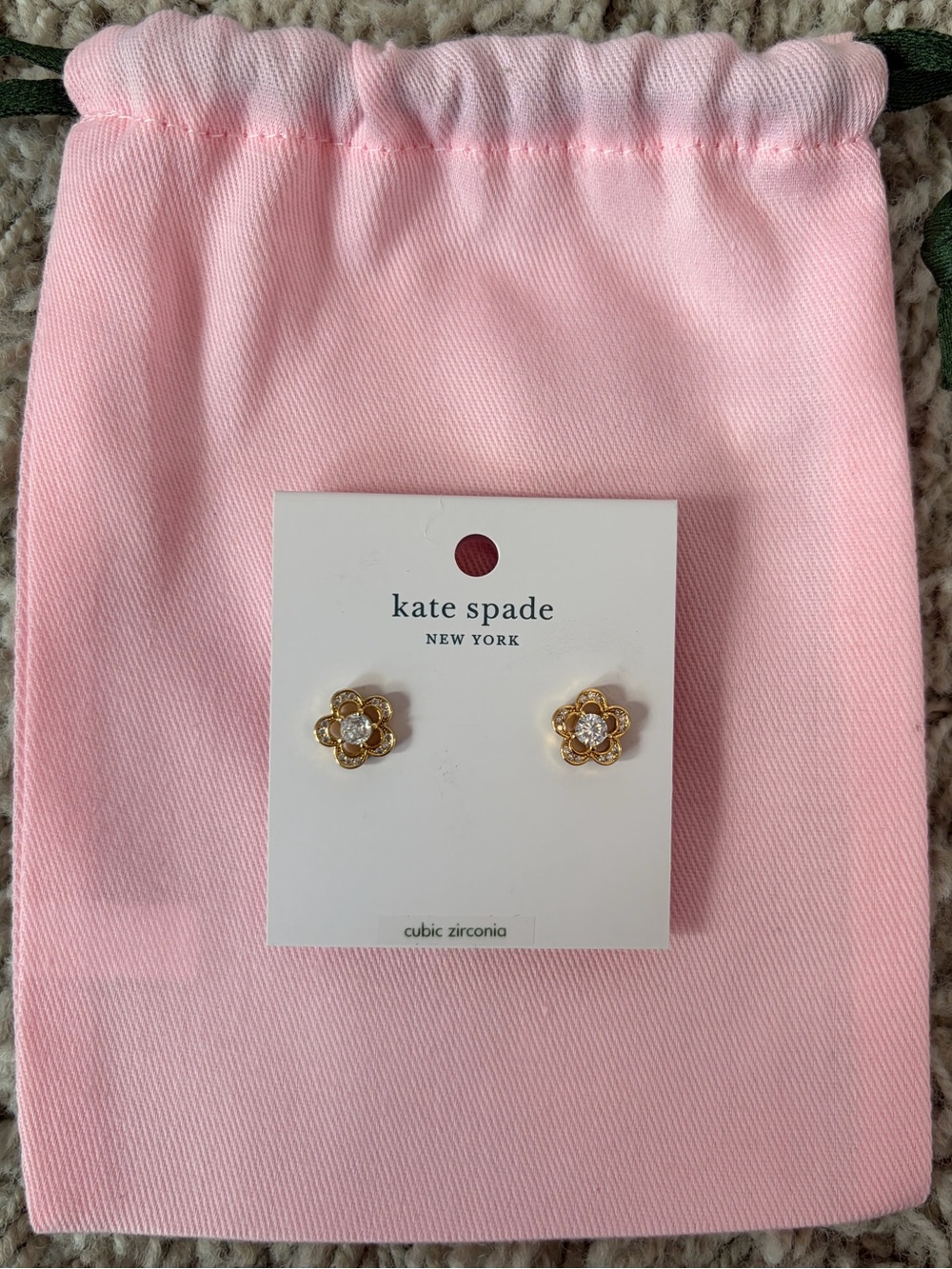 Kate Spade New York Pavé Flower Mini Stud Earrings